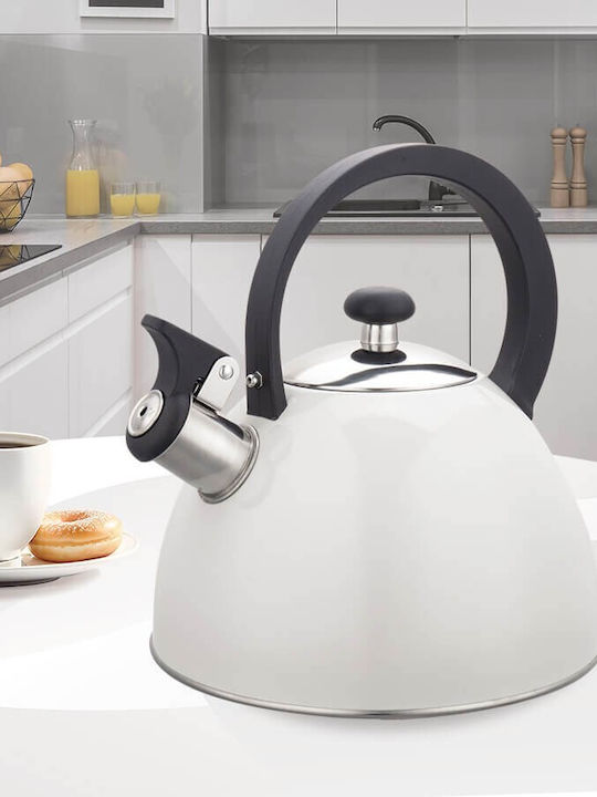 Maestro Τσαγιέρα Ανοξείδωτη Μαύρη 2500ml