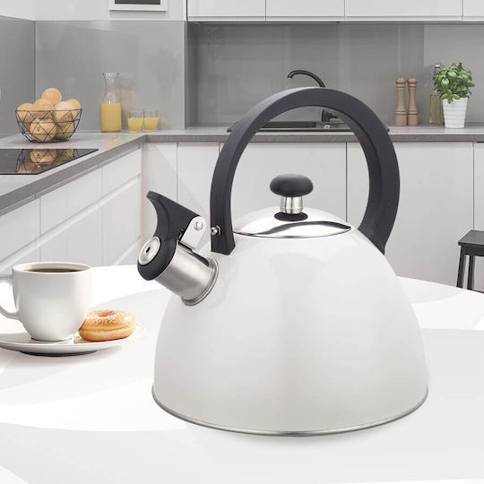 Maestro Τσαγιέρα Ανοξείδωτη Μαύρη 2500ml