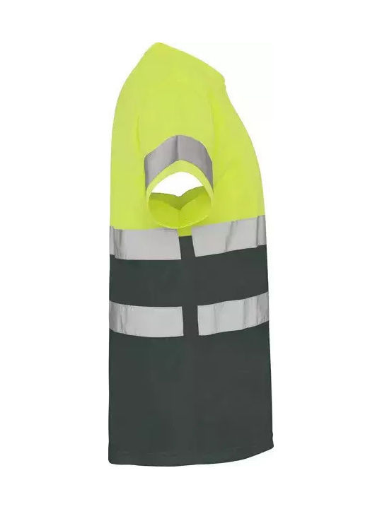Roly Tricou De Lucru Unisex Cu Mâneci Scurte Reflectorizant Delta Cod 9310 Lead Fluoryellow L