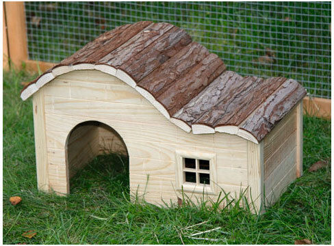 Rodent Cabin Lightweight Curved Roof WxDxH 40 X 25 X 25 Cm
