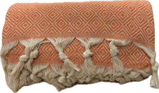 Bangs Orange Beach Towels with Fringes 180x85cm