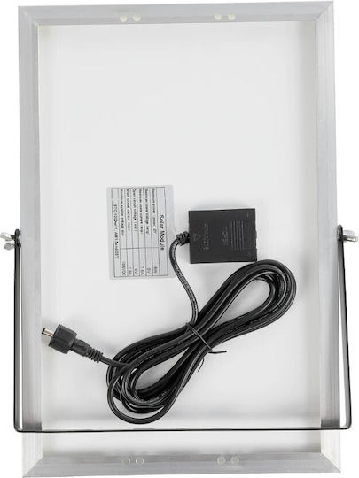 GloboStar Waterproof Solar LED Floodlight 100W Cold White 6000K with Remote Control IP65