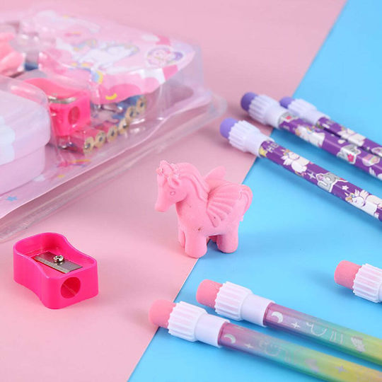 Little Tree Kinder Schreibwarenset mit Bleistift, Spitzer, Radiergummi und Etui 1Stück