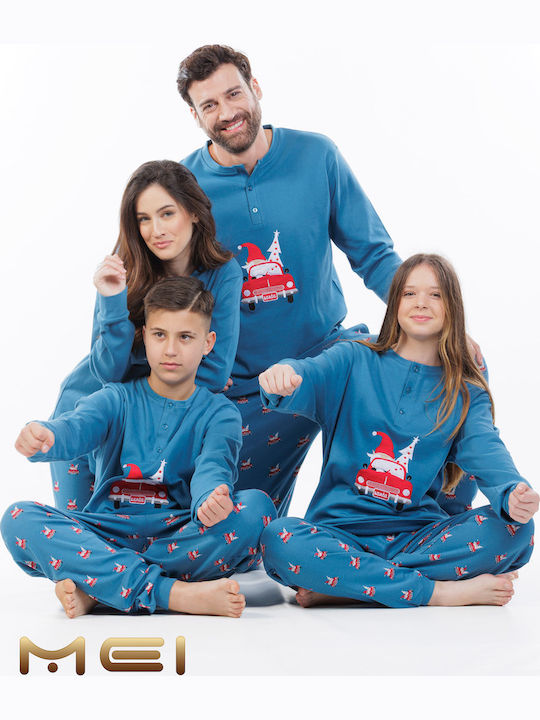MEI Winter Women's Pyjama Set Petrol Blue