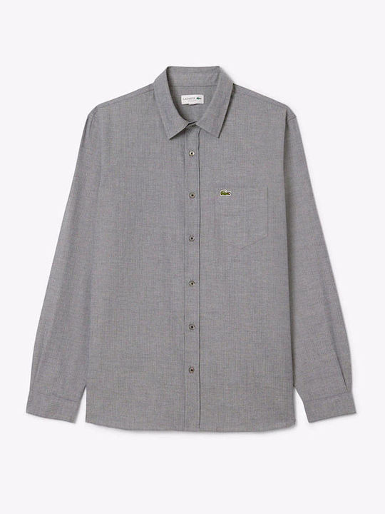 Long-sleeved Cotton Shirt Gray