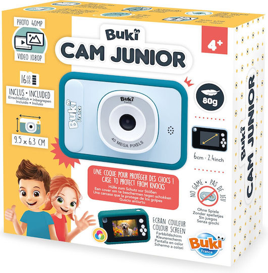 Buki Cam Junior Παιδική Φωτογραφική Μηχανή 40MP Μπλε