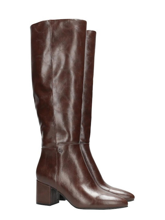 Γυναικείες Μπότες Dark Cognac