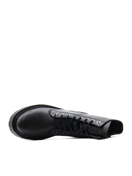 Leather Black Men's Boots