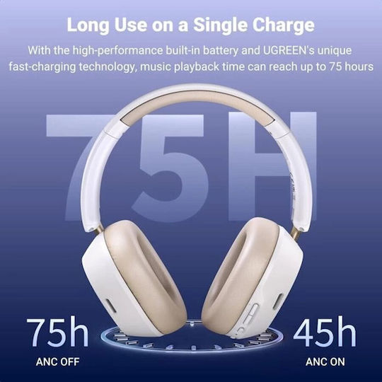 Ugreen HP203 Wireless / Wired Over Ear Headphones with 45 hours of Operation Blue