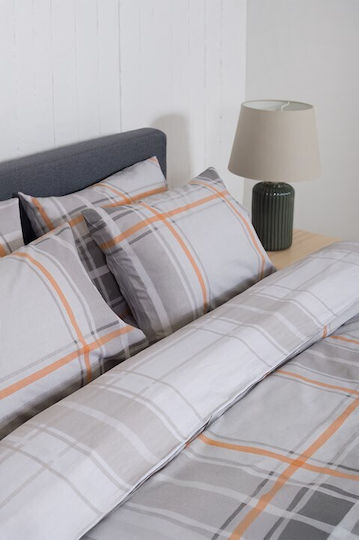 Naf Naf Duvet Cover Set Single with Pillowcase 165x245 Summit Andes Orange