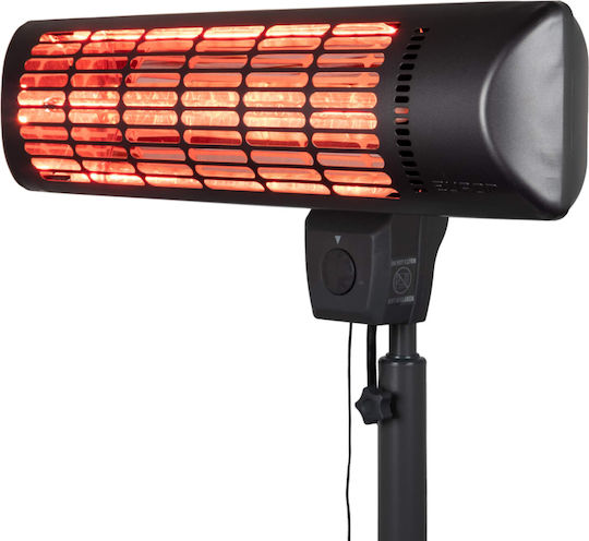 Încălzitor Electric Vertical de Terasă Eurom Q-time Golden 1800s Negru