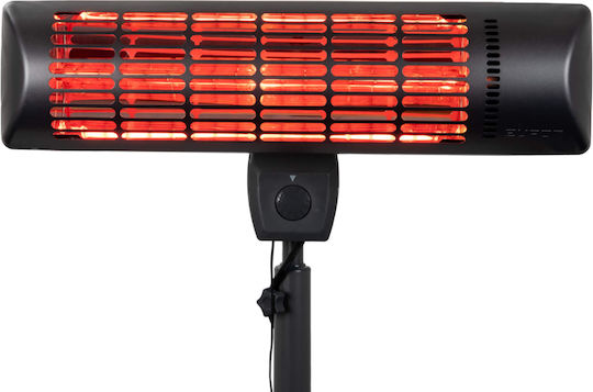 Încălzitor Electric Vertical de Terasă Eurom Q-time Golden 1800s Negru
