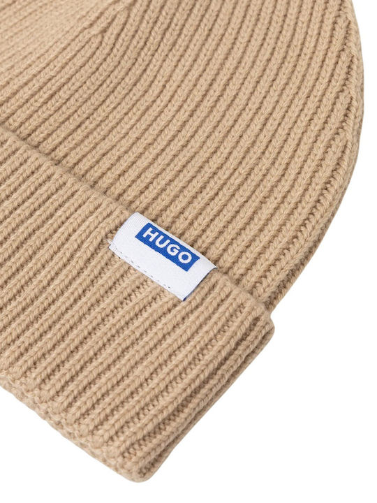 Beanie Ανδρικός Σκούφος Πλεκτός σε Μπεζ χρώμα