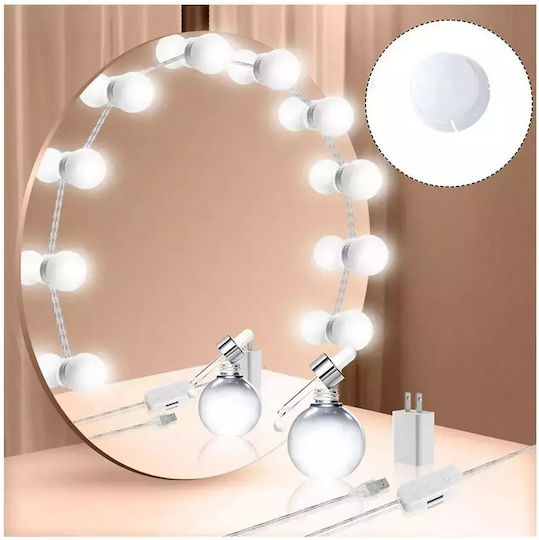 Verk Group USB Vanity Mirror LED Light Warm White