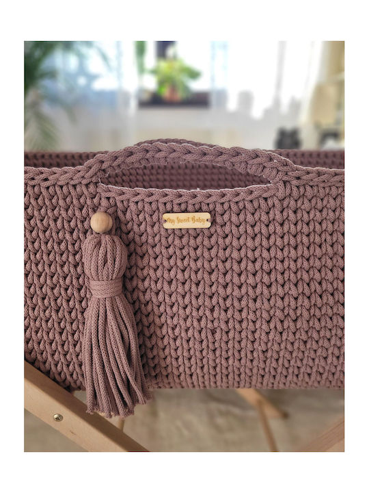My Sweet Baby Moses Basket with Stand Purple