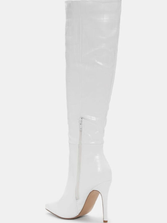 Over the Knee Women's Boots White