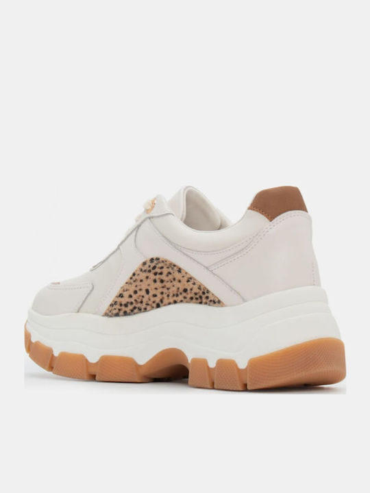 Γυναικεία Flatforms Sneakers Μπεζ