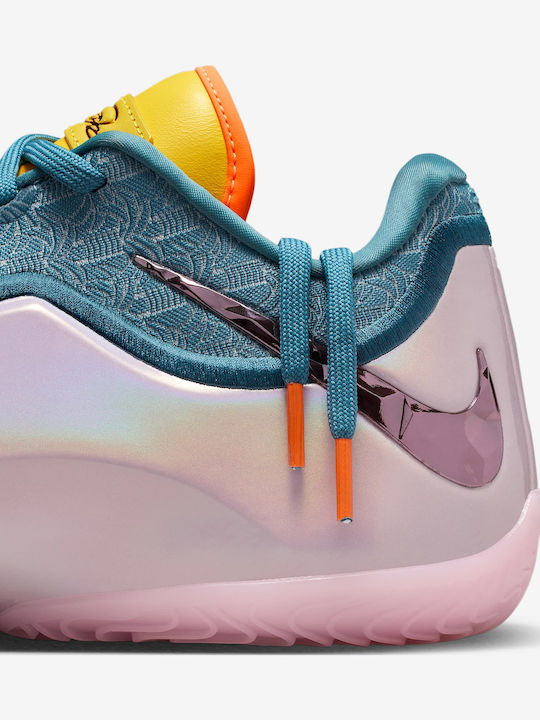 LeBron 23 Low Basketball Shoes Smokey Blue / Lightning / Total Orange / Multicolor