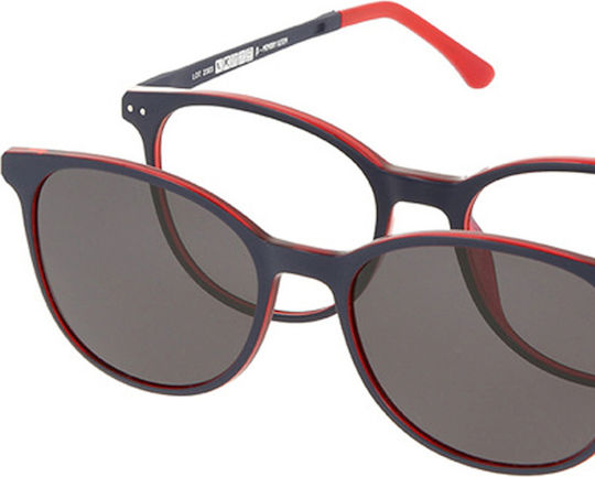 Solano Cl 90180c Herren Brillengestell Polarisiert Clip-On Kunststoff Blau 52 Mm