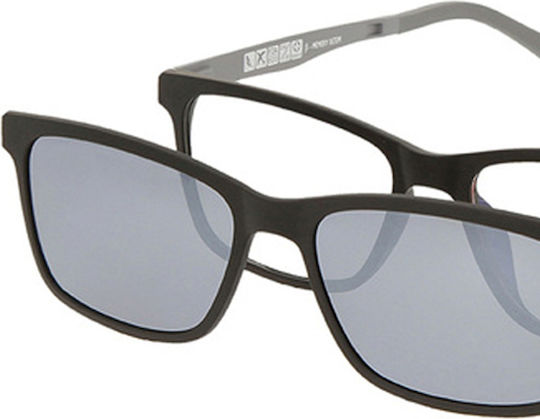Solano Cl 90193a Herren Brillengestell Polarisiert Clip-On Kunststoff Schwarz 52 Mm