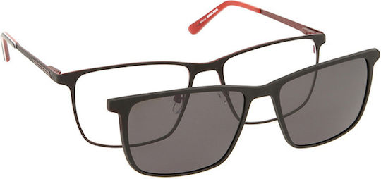 Rame ochelari pentru bărbați Solano Cl 10163a Prindere Metalic Culoare Negru 57 mm