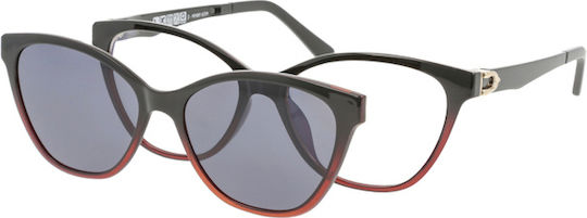 Solano Cl 90157b Ochelari de Vedere Pentru Femei Prindere Plastic Negru 54 Mm