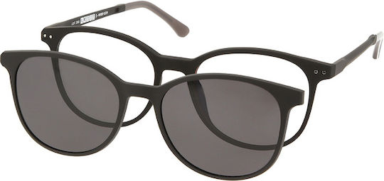 Solano Cl 90180a Herren Brillengestell Polarisiert Clip-On Kunststoff Schwarz 52 Mm