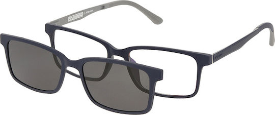Solano Cl 90194b Men's Eyeglass Frame Polarized Clip-on Plastic Black 52 Mm