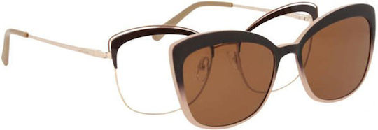 Solano Cl 10149c Ochelari de Vedere Pentru Femei Cu Prindere Polarizată Metalice Culoare Auriu 54 Mm