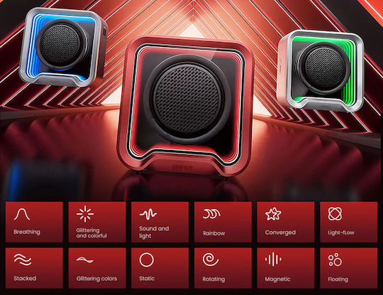 Edifier QS20 Αδιάβροχο Ηχείο Bluetooth 6W με Διάρκεια Μπαταρίας έως 15 ώρες Μαύρο