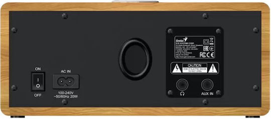 Genius SP-HF505BT Bluetooth-Lautsprecher 20W Light Wood