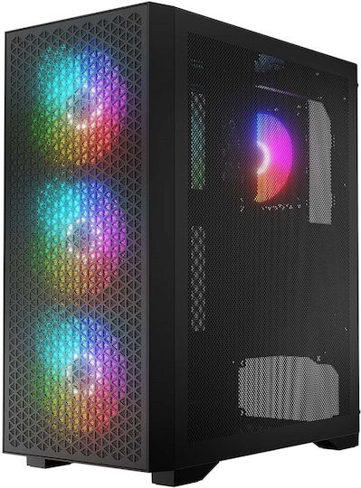 Logic Dart Pro ARGB Gaming Middle Tower Carcasă Calculator cu Fereastră Laterală Negru