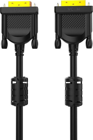 Vcom Cg442gd-5m кабел от DVI мъжко към DVI мъжко 5м черен FHD 18 Gb/s