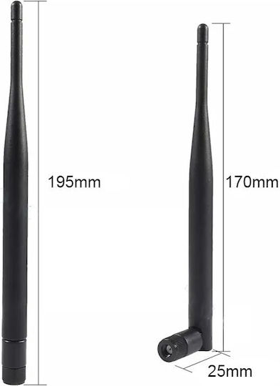 E Zy.Net Internal WiFi Omnidirectional Antenna 5dBi with SMA Connection EZ-RD24R05ISM
