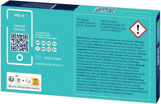 Arctic MX-6 With MX Cleaner Thermal Paste 4gr