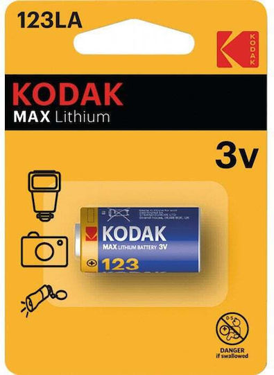 Kodak Max Lithium Batterie CR2 3V Einweg (Long Life) 1 Stück
