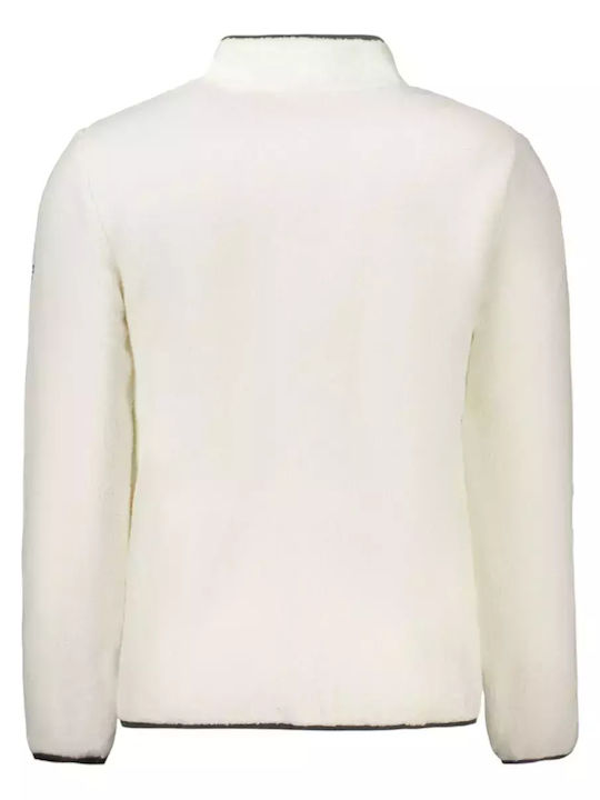 Ανδρική Ζακέτα Fleece Λευκή