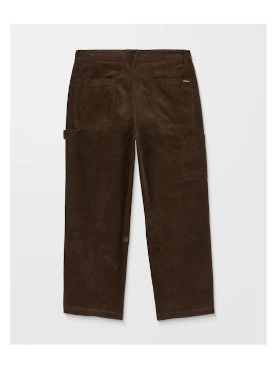 Παντελόνι σε Loose Εφαρμογή Brown Stone