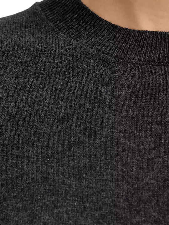 Damen Langärmeliges Baumwollpullover Schwarz