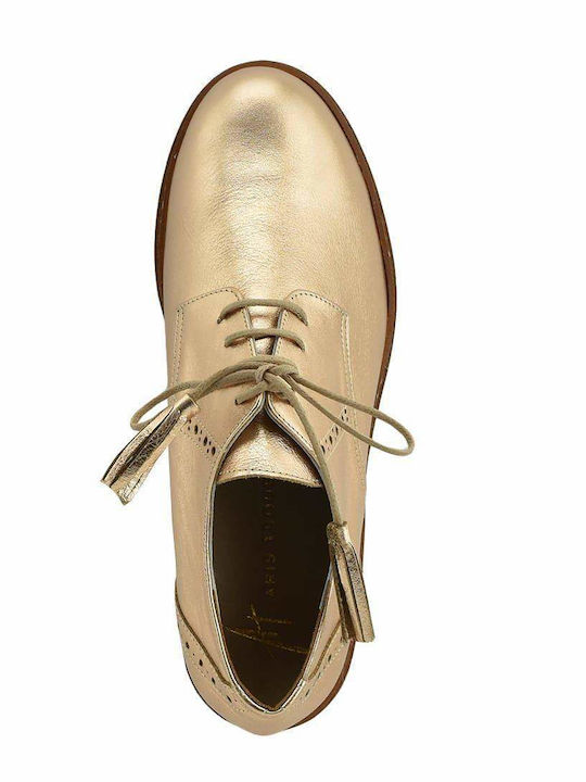 Δερμάτινα Γυναικεία Oxfords σε Ροζ Χρώμα