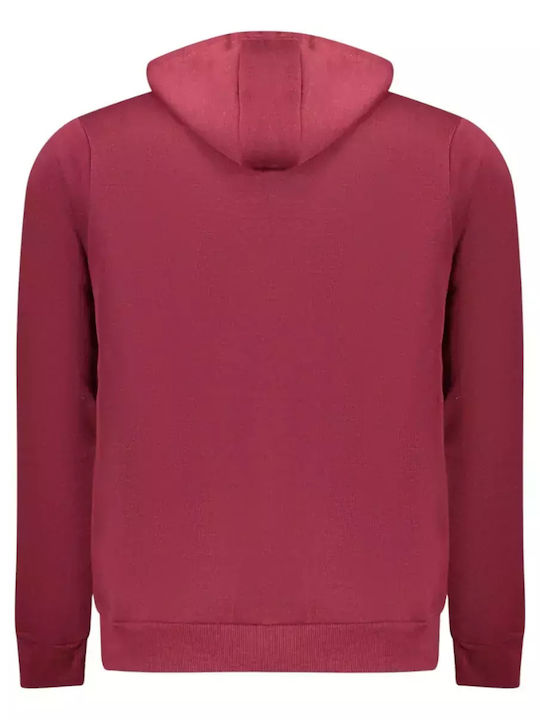 Sweatshirt with Hood Burgundy