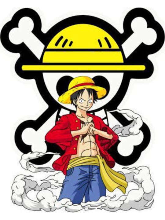 Oversized T-shirt Luffy One Piece Character Pop Culture White Oversized T-shirt Luffy One Piece Character Pop Culture White