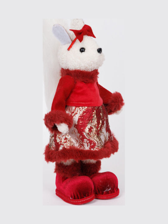 Estheti Eichhörnchen Bordeaux Farbe Kleidung Weihnachtsfigur 34cm