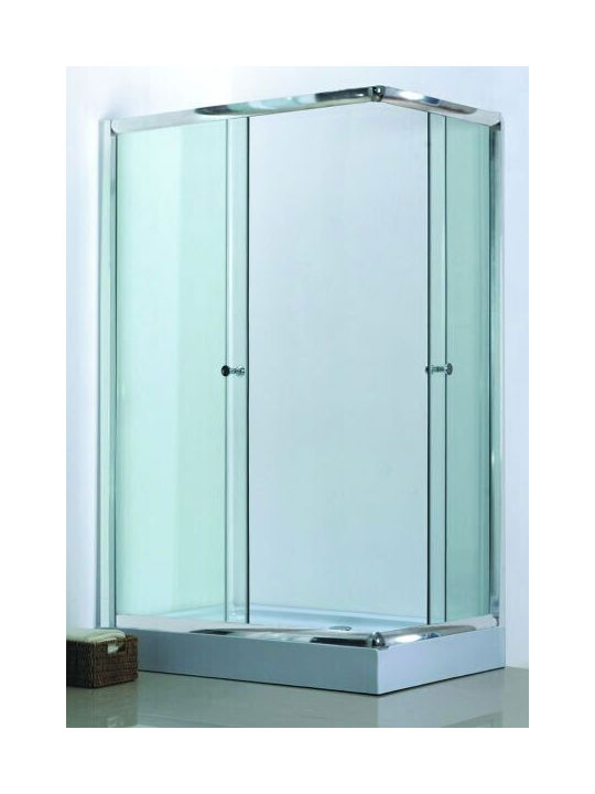 Gloria Paral Καμπίνα Ντουζιέρας με Συρόμενη Πόρτα 70x90x180cm Clear Glass