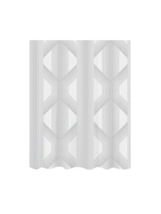 Dimitracas Artist Shower Curtain 180x200cm White-grey