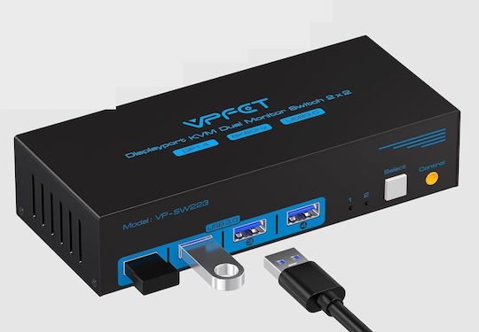 KVM & Data Switch with DisplayPort / USB / USB 3.0 / USB 2.0
