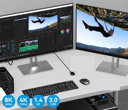 KVM & Data Switch with DisplayPort / USB / USB 3.0 / USB 2.0