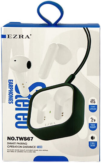 Ezra TWS67 Earbud Bluetooth Handsfree Earphones with Charging Case Black
