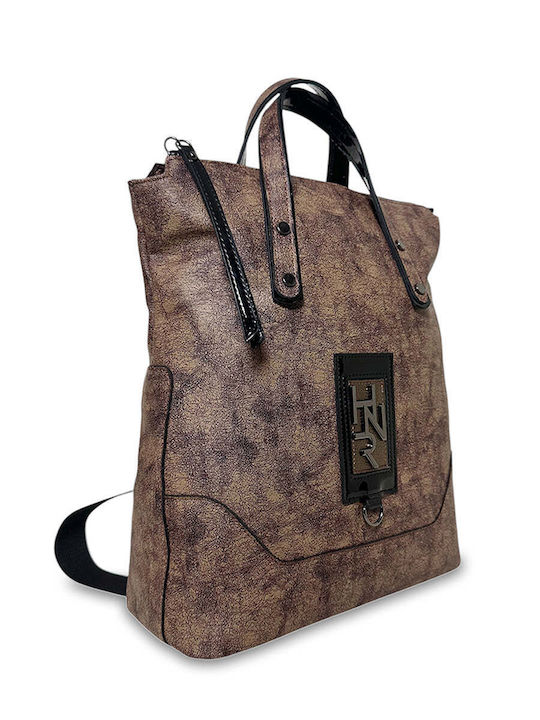 Women's Maxi Coffee Brown Backpack Bag