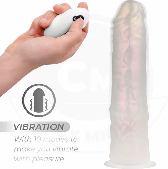 Cock Miller Ρεαλιστικός Δονητής με Remote Control 21.5cm Λευκός